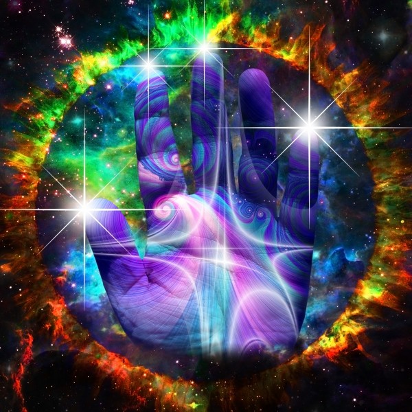 Purple Hand by Bruce Rolff